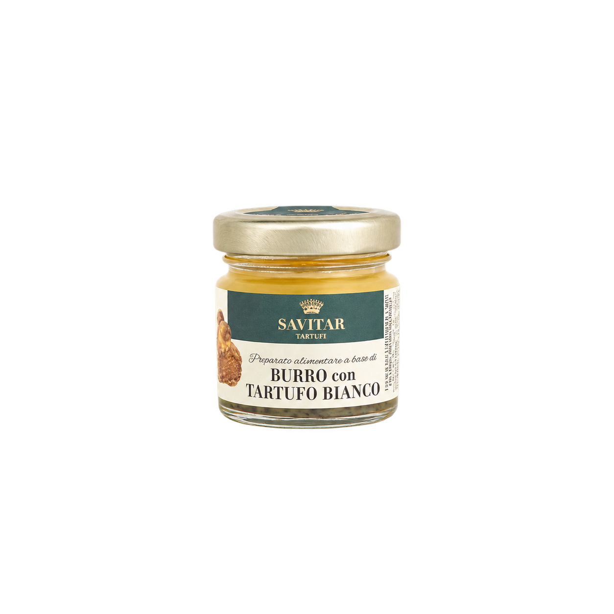 Vasetto da 30 g di burro anidro al tartufo bianco Savitar