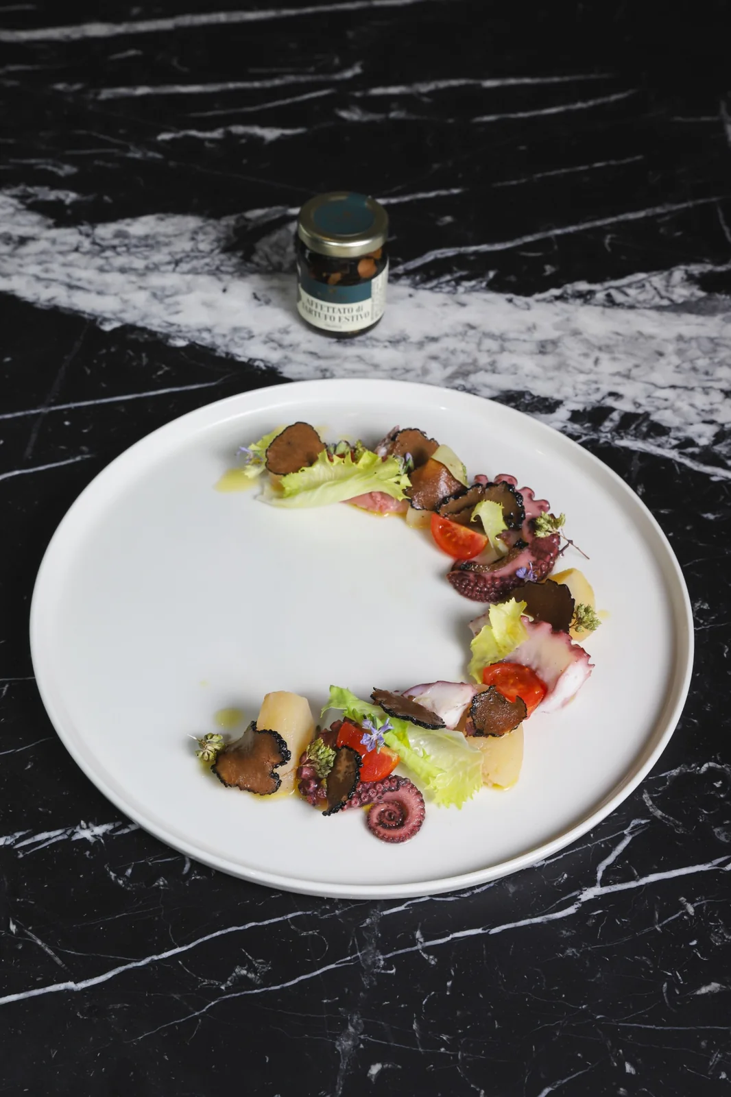 Insalata di polpo con tartufo estivo
